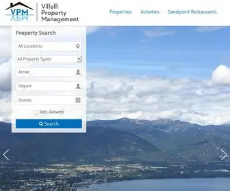 Villellipropertymanagement.com(Idaho Vacation & Residential Rental Homes) Screenshot