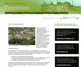Villesentransition.net(Villes en transition) Screenshot