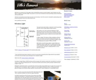 Villesresearch.com(Ville's Research) Screenshot