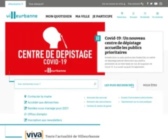 Villeurbanne.fr(Ville de VILLEURBANNE) Screenshot