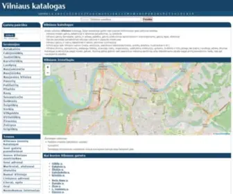 Vilnius21.lt(Vilniaus miesto katalogas) Screenshot