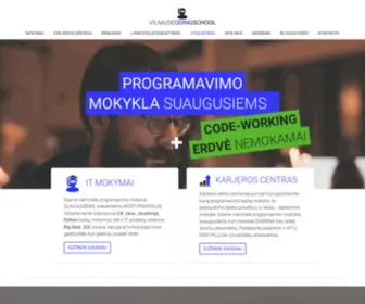 Vilniuscoding.lt(Programavimo kursai Vilniuje ir Kaune) Screenshot