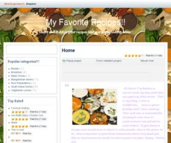 Vilome.com(My Favorite Recipes) Screenshot