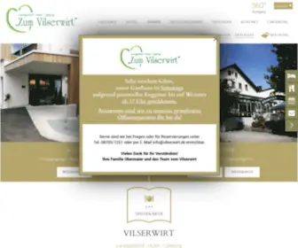 Vilserwirt.de(Landgasthof Hotel Vilserwirt) Screenshot