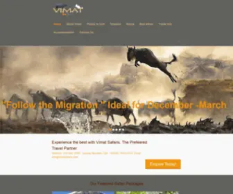 Vimatsafaris.com(The Prefereed Travel Partner) Screenshot