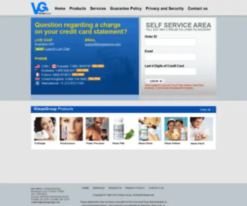 Vimaxgroup.com(Vimax Group) Screenshot