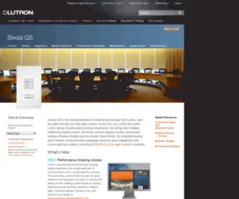 Vimco.com(Lutron Sivoia QS Shading Solutions Overview) Screenshot