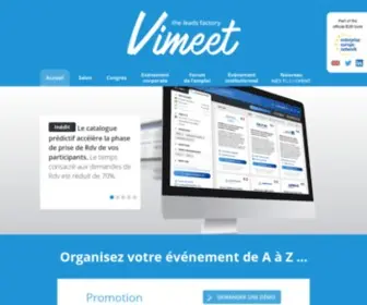 Vimeet.events(Accueil Economia FR Actualité) Screenshot