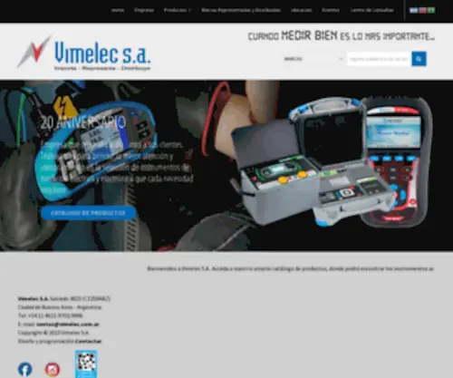 Vimelec.com.ar(Vimelec S.A) Screenshot