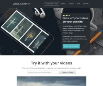 Vimeography.com(Vimeography) Screenshot