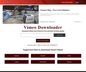 VimeotoMP4.com(Vimeo Downloader & Converter) Screenshot