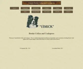 Vimick.co.uk(VIMICK Border Collies) Screenshot