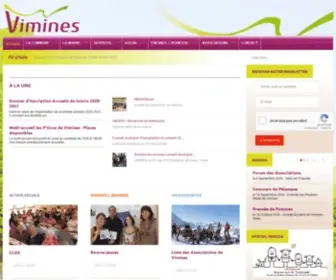 Vimines.com(Bienvenue sur le site officiel de la Mairie de Vimines) Screenshot