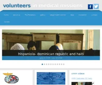 Vimm.org(Volunteers in Medical Missions) Screenshot