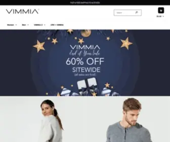 Vimmia.com(Performance Activewear & Lounge Apparel) Screenshot