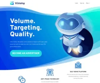 Vimmy.com(Push ad network) Screenshot