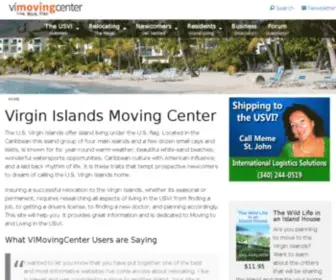 Vimovingcenter.com(The Ultimate Resource for Relocating and Living in the Virgin Islands) Screenshot