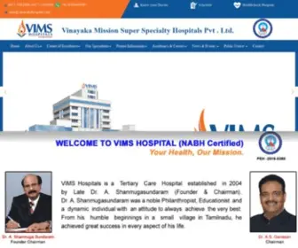 Vimshospitals.com(Vims Hospital) Screenshot