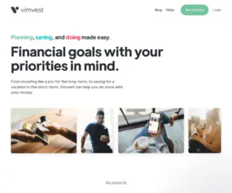 Vimvestapp.com(Vimvest) Screenshot