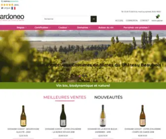 Vin-Bio-Ardoneo.com(Vente en ligne de Vin bio) Screenshot