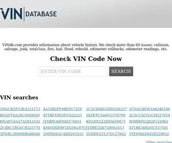 Vin-DB.com(Information about vehicle history) Screenshot