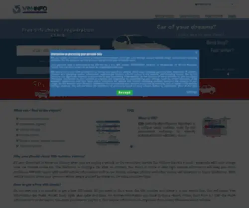 Vin-Info.com(Free VIN and Vehicle History Check) Screenshot