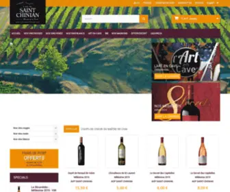 Vin-Saintchinian.com(Grands vins du Languedoc) Screenshot