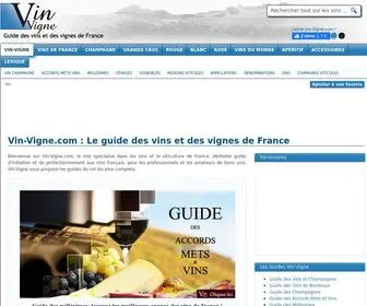 Vin-Vigne.com(Le guide des vins et des vignes de France Liste des r) Screenshot