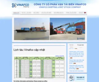 Vinafcoship.com.vn(Vinafcoship) Screenshot