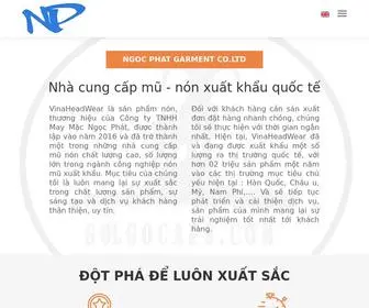 Vinaheadwear.com(C Ph) Screenshot