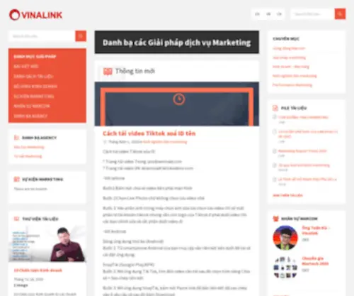 Vinalink.com.vn(Liên kết các dịch vụ Marketing toàn Việt Nam) Screenshot