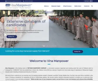 Vinamanpower.com(The leading Manpower Supply Corporation of Vietnam) Screenshot