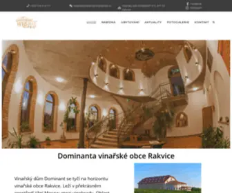 Vinarsky-Dum-Dominant.cz(Vinařský dům Dominant) Screenshot