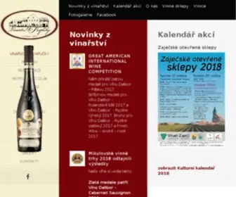 Vinarstviukaplicky.cz(Vinařství U Kapličky) Screenshot