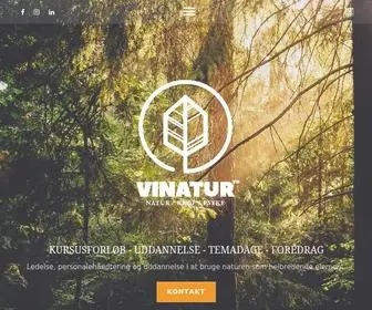 Vinatur.dk(Åbn naturen op og skab et stærkt samlingspunkt) Screenshot