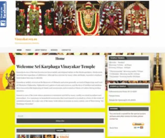 Vinayakar.org.au(Sri Karphaga Vinayakar Temple) Screenshot