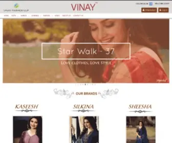 Vinayfashion.com(Vinay Fashion LLP) Screenshot
