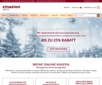 Vinazion-Ebikon.ch(Weine online kaufen) Screenshot