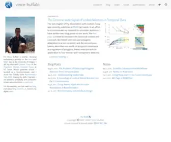 Vincebuffalo.com(Vince buffalo) Screenshot