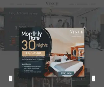 Vincehotels.com(Vince Hotel Pratunam Bangkok) Screenshot