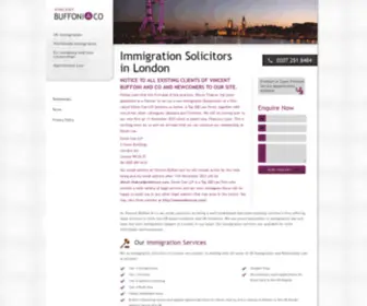 Vincentbuffoni.co.uk(Immigration Solicitors & Lawyers in London) Screenshot
