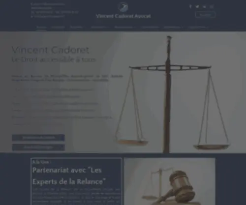 Vincentcadoret.fr(Vincent Cadoret Avocat) Screenshot