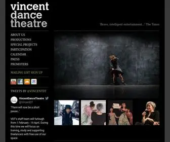 Vincentdt.com(Vincent Dance Theatre) Screenshot