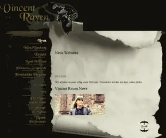 Vincentraven.ch(Spirituelle magische Performance) Screenshot