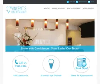 Vincentsdentalsurgery.com(Vincent`s Dental Surgery) Screenshot