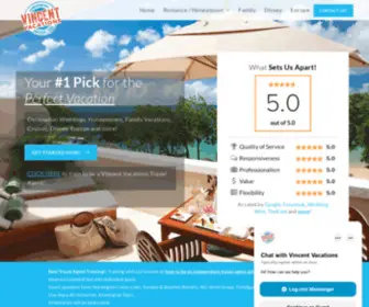 Vincentvacations.com(Travel Agency With Travel Agents Near Me) Screenshot