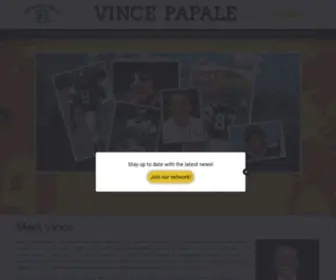 Vincepapale.com(Vince Papale) Screenshot