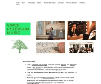 Vincepeterson.com(VINCE PETERSON) Screenshot