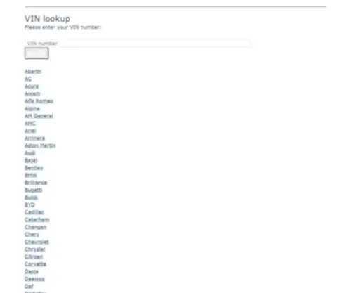Vincheck.me(Best vin decoder site) Screenshot