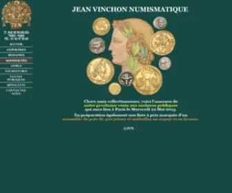 Vinchon.com(JEAN VINCHON NUMISMATIQUE) Screenshot